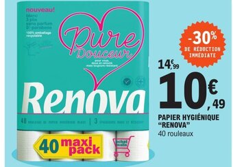 E.Leclerc Renova Papier Hygiénique offre