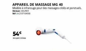Distri Club Médical Appareil de massage mg 40 offre