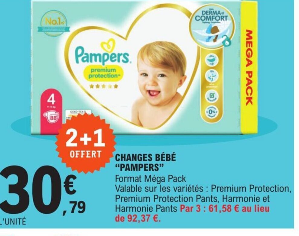 Promo Pampers Change Bèbè chez E.Leclerc