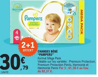 E.Leclerc Pampers Change Bèbè offre