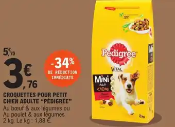 Pédigrée Croquettes Pour Petit Chien Adulte
