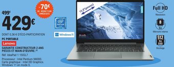 E.Leclerc Lenovo PC Portable offre