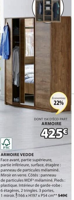 JYSK Armoire Vedde offre