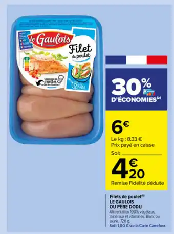 Carrefour Market Filets de poulet offre