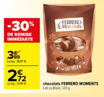 Chocolats Ferrero Moments