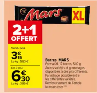 Carrefour Market Barres Mars offre
