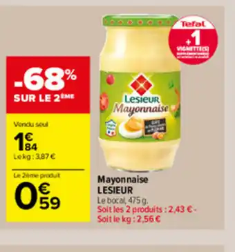 Carrefour Market Mayonnaise Lesieur offre