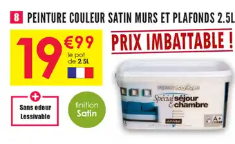 Décor Discount Peinture Couleur Satin Murs Et Plafonds offre