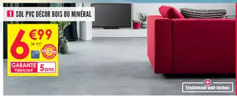 Décor Discount Sol PVC Décors Bois Ou Minéral offre