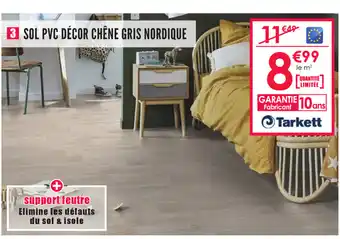 Décor Discount Sol PVC Décor Chêne Gris Nordique offre