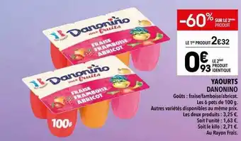 Yaourts danonino