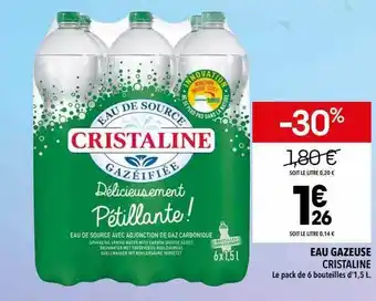 Supeco Eau gazeuse cristaline offre