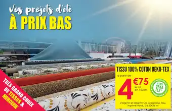 Décor Discount Tissu 100% Coton Oeko-Tex offre