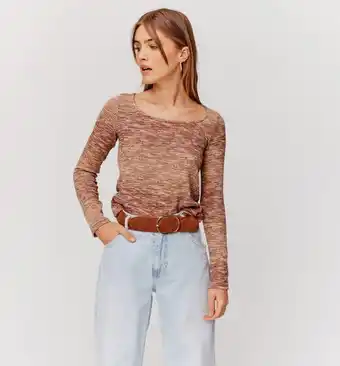 Promod T-shirt côtelé femme offre