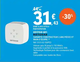 Répéteur Wifi Netgear