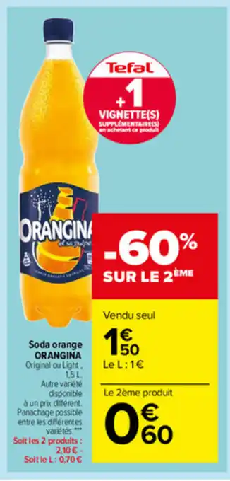 Carrefour Market Soda orange Orangina offre