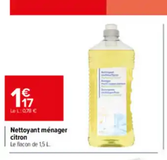 Carrefour Market Nettoyant ménager citron offre