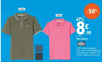 E.Leclerc POLO ADULTE offre