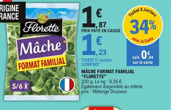 E.Leclerc Florette Mâche Format Familial offre