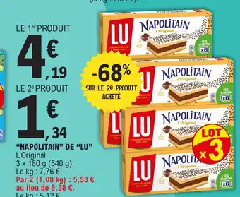 E.Leclerc Napolitain de Lu offre