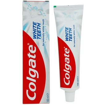 Action Dentifrice colgate white teeth offre