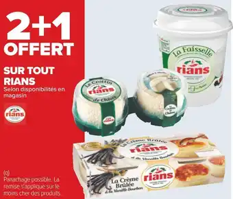 Carrefour Rians bon plan sur tout rians offre