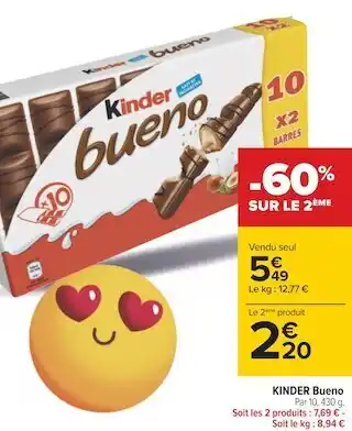 Carrefour Kinder bueno kinder bueno offre