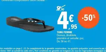 E.Leclerc TONG FEMME offre
