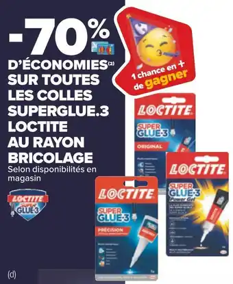 Loctite bon plan sur toutes les colles superglue.3 loctite au rayon bricolage