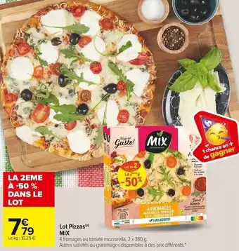 Carrefour Market Mix buffet lot pizzas offre
