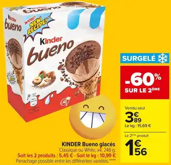 Carrefour Market Kinder kinder bueno glacés offre