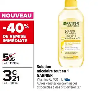 Garnier solution micelaire tout en 1