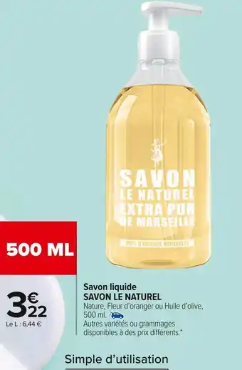 Savon le naturel savon liquide