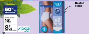 Sloggi slips midi x2 basic