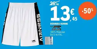 E.Leclerc BERMUDA HOMME offre