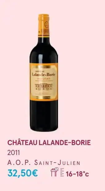 Monoprix Château lalande-borie château lalande-borie 2011 offre