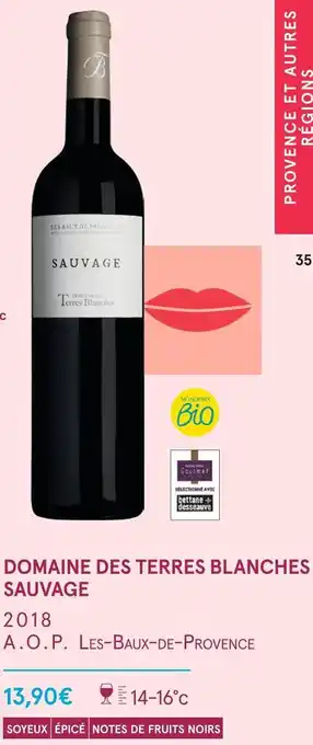 Monoprix Domaine des terres blanches domaine des terres blanches sauvage 2018 offre