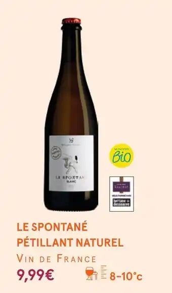 Monoprix Le spontané pétillant naturel offre