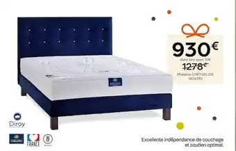 France Literie Diroy matelas chrysalide offre
