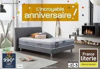 France Literie Davilaine matelas ”anniversaire” offre
