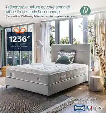 France Literie Simmons matelas generation up offre