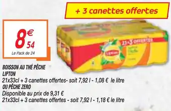 Netto Boisson au thé pêche offre