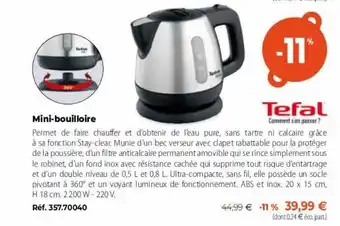 Tefal mini-bouilloire