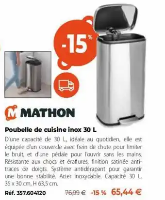 Poubelle de cuisine inox