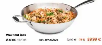 Mathon Wok tout inox offre