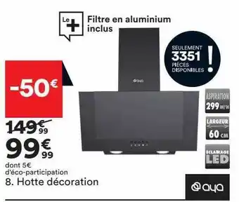 BUT Hotte décoration aya offre