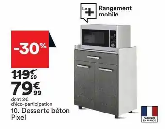 BUT Desserte béton pixel offre