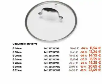 Mathon Couvercle en verre offre