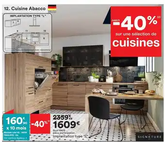 BUT Cuisine abacco : implantation type offre
