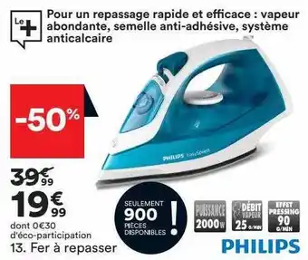 BUT Fer à repasser philips offre